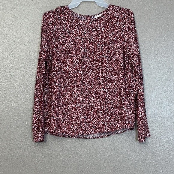 Name it girl abstract fall baby doll blouse size 11-12Y burnt orange/black/white - Picture 2 of 11